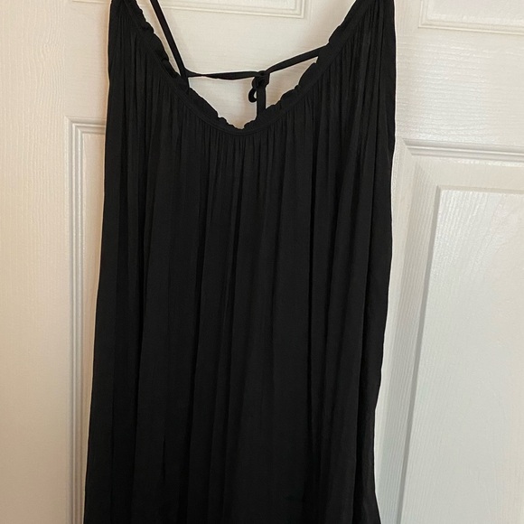 ZARA black silky maxi dress - Picture 3 of 4
